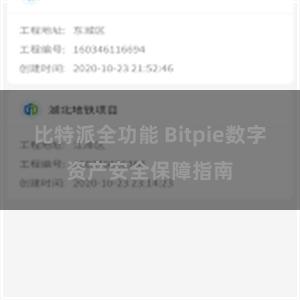 比特派全功能 Bitpie数字资产安全保障指南