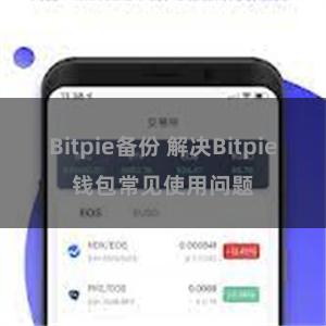 Bitpie备份 解决Bitpie钱包常见使用问题