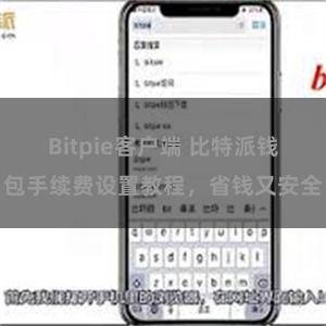 Bitpie客户端 比特派钱包手续费设置教程，省钱又安全